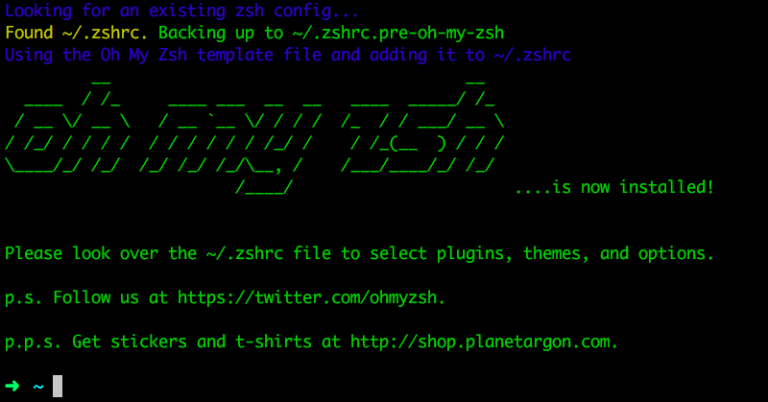 zsh install