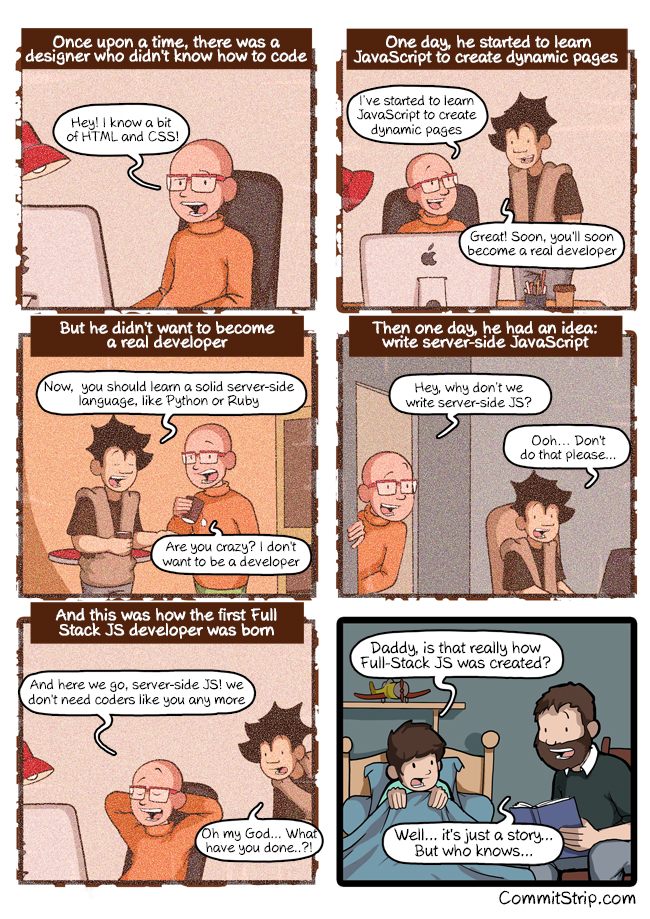 CommitStrip - Full Stack JavaScript